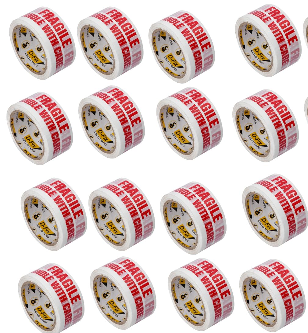 D-fix® Pack of-72, Self Adhesive Fragile Printed Packing Cello Tape - 65 Meters in Length - 48mm Width, BOPP Industrial Packaging Tape for E-Commerce Box Packing (B0CSWMYM44) Amazon Price History, Amazon Price Tracker