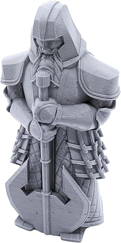 Estatua enana Terreno DND compatible con Dungeons and Dragons, 1.102 in Miniature Wargaming, juegos de rol de mesa, escenario de juego de guerra
