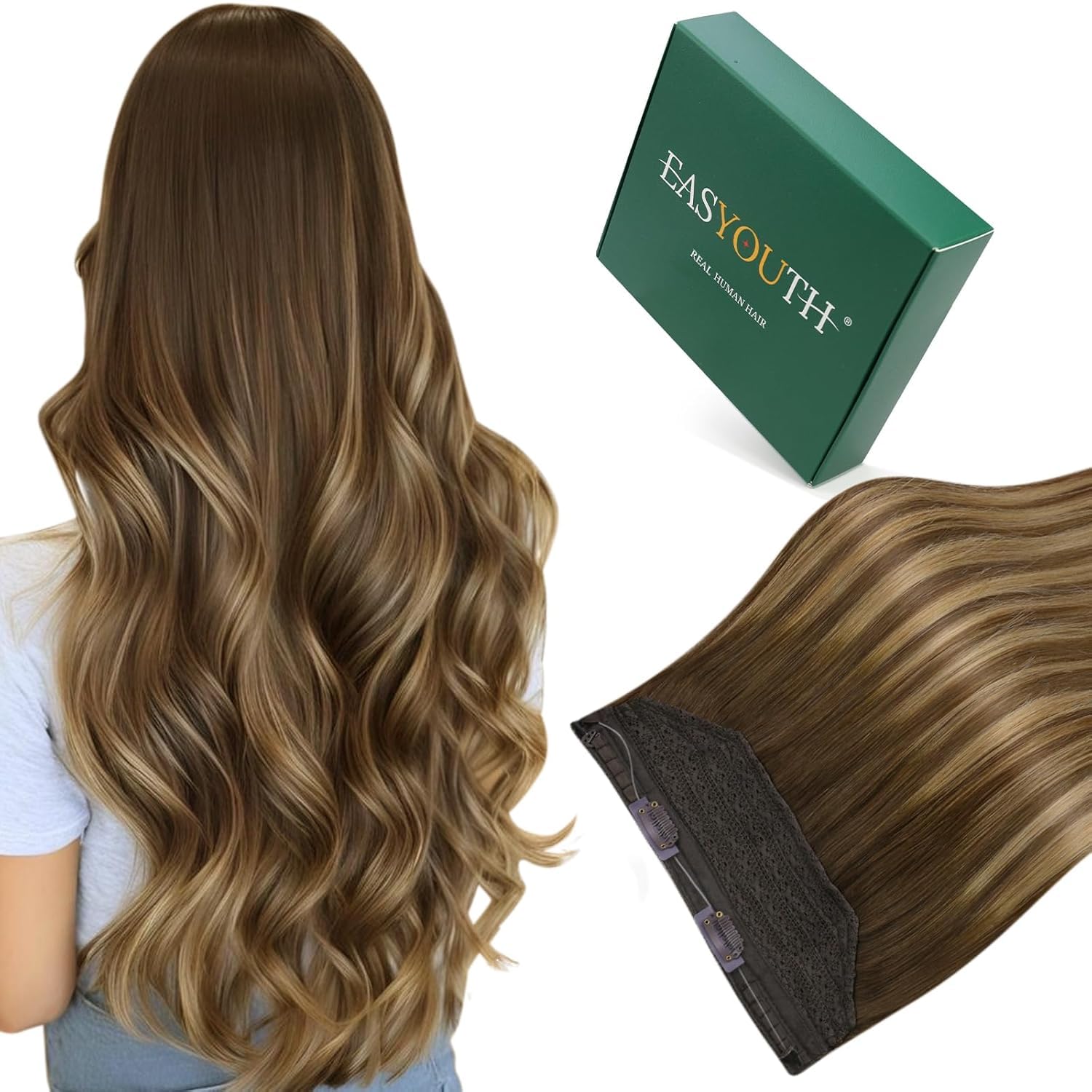 Easyouth Extension Echthaar Weiche Textur Extensions Remy Haar