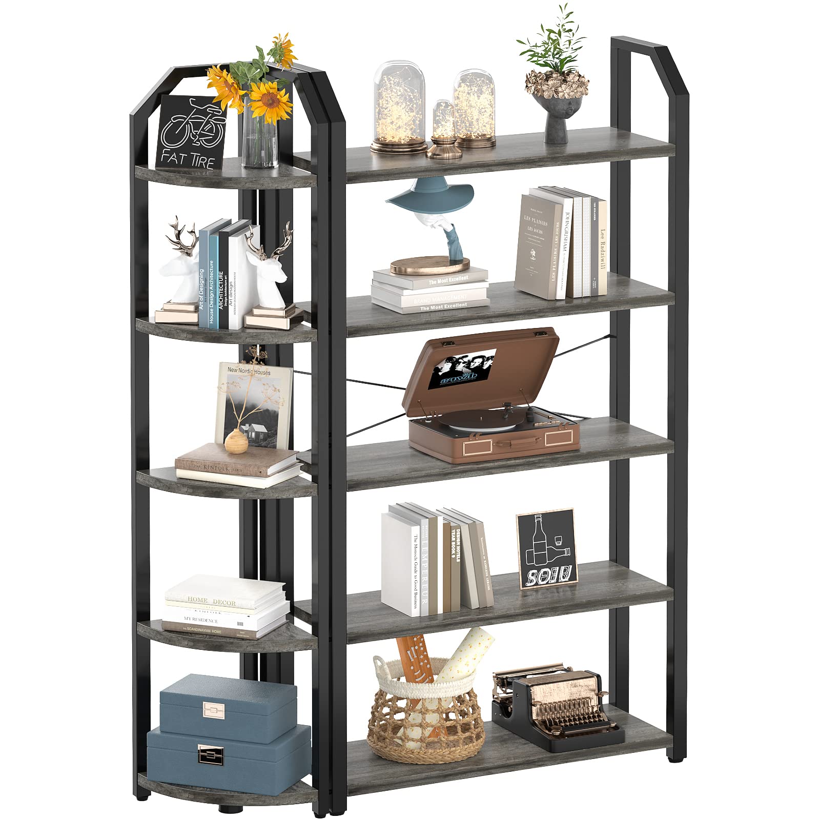 Buy Armocity 5Tier Reversible Bookshelves, 64 Inch Tall Bookshelf