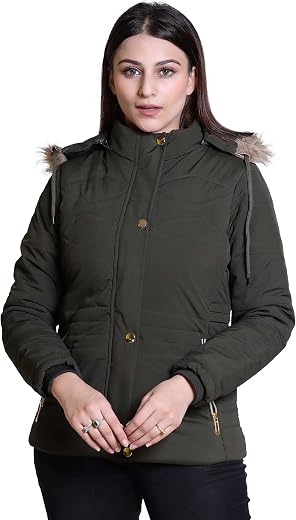 Brazo Experience style and comfort Women's Full Sleeve Quilted Hooded Neck Jacket - A perfect blend of fashion and cozines...