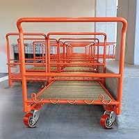 Vista 7 de Ruedas Industriales de 4"x2" - Ruedas de Servicio Pesado, Ruedas de Poliuretano, Capacidad hasta 800 Lb. Para Uso en Camión de Plataforma, Carrito