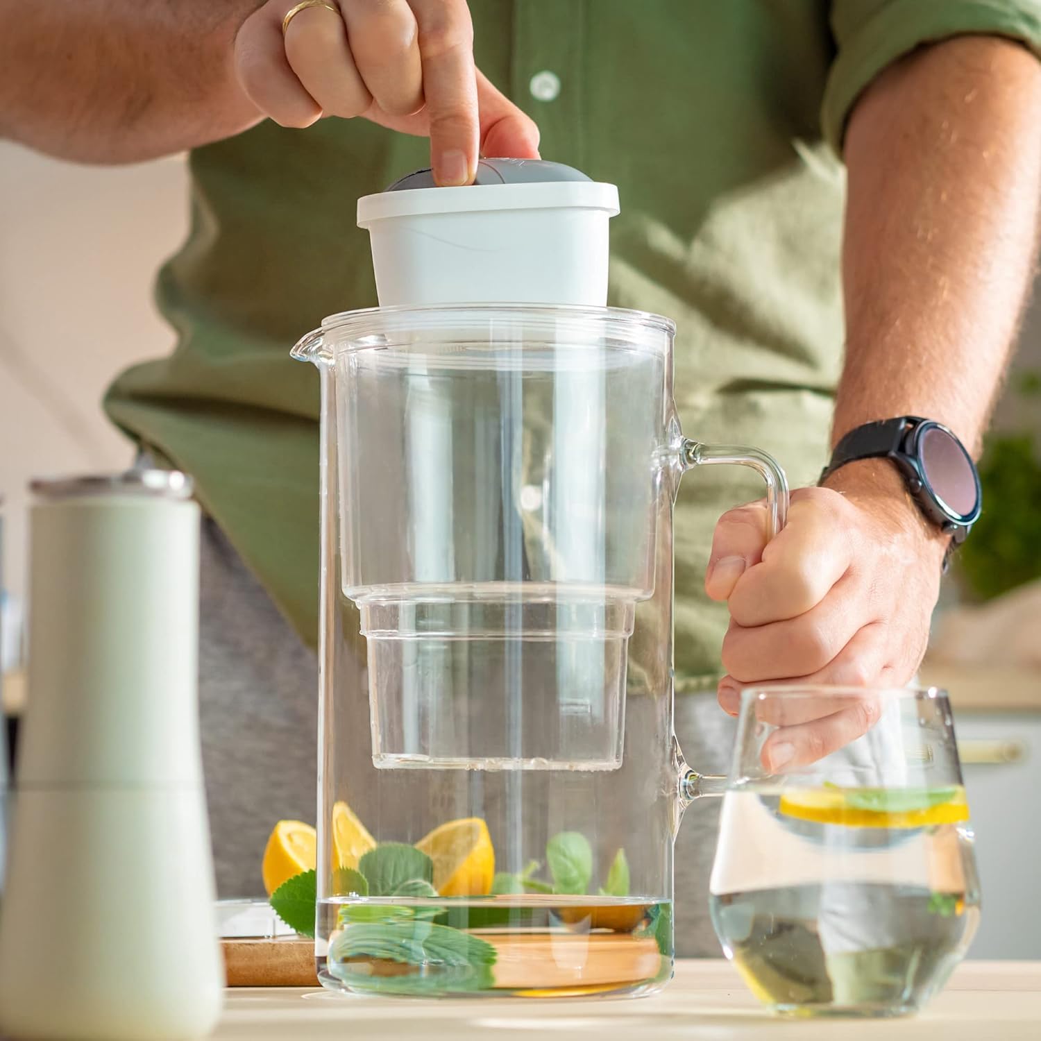 Wessper Cartucce Filtranti per l'acqua dura per Caraffa Filtrante 20 Pezzi, Ricambio per Dafi Unimax Aquaphor A5 BRITA Maxtra+ PHILIPS AWP212/10 | Filtraggio dell'acqua per Ridurre il Calcare il Cloro
