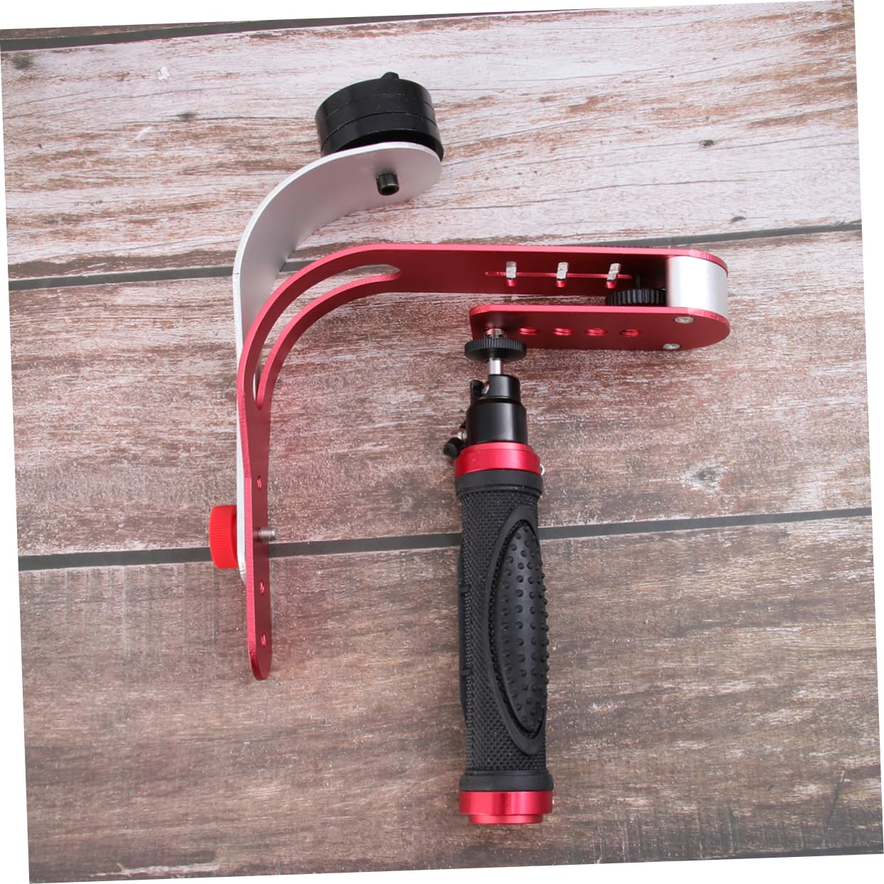 Homoyoyo 1pezzi Stabilizzatore Per Fotocamera Dslr Supporto Portatile Per Video Mano Accessorio Video Per Riprese Stabili e Angoli Bassi Rosso