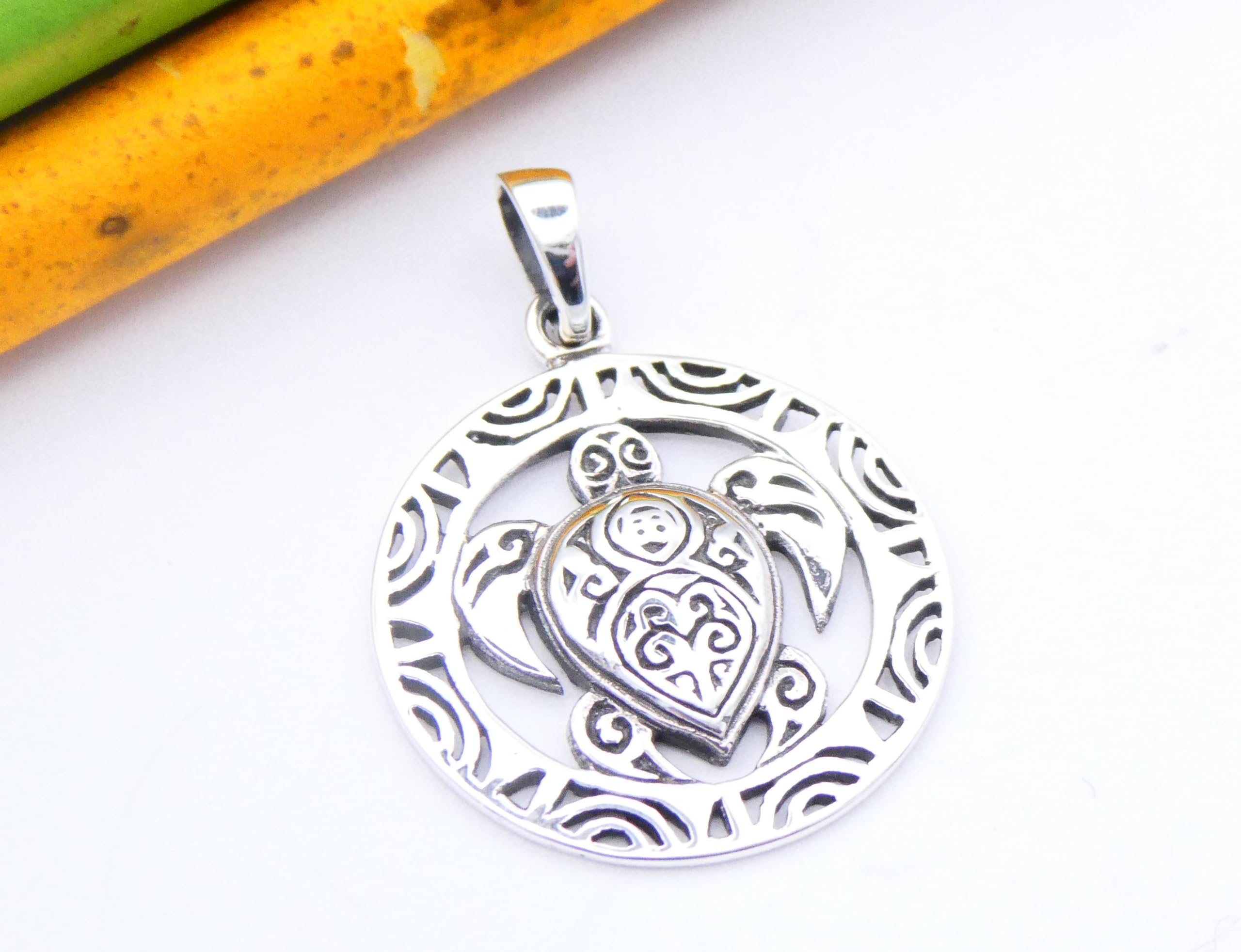 Zawieszka srebrna, żółw Maori, srebro wysokiej próby 925, symbol ochronny, prezent, biżuteria, uniseks