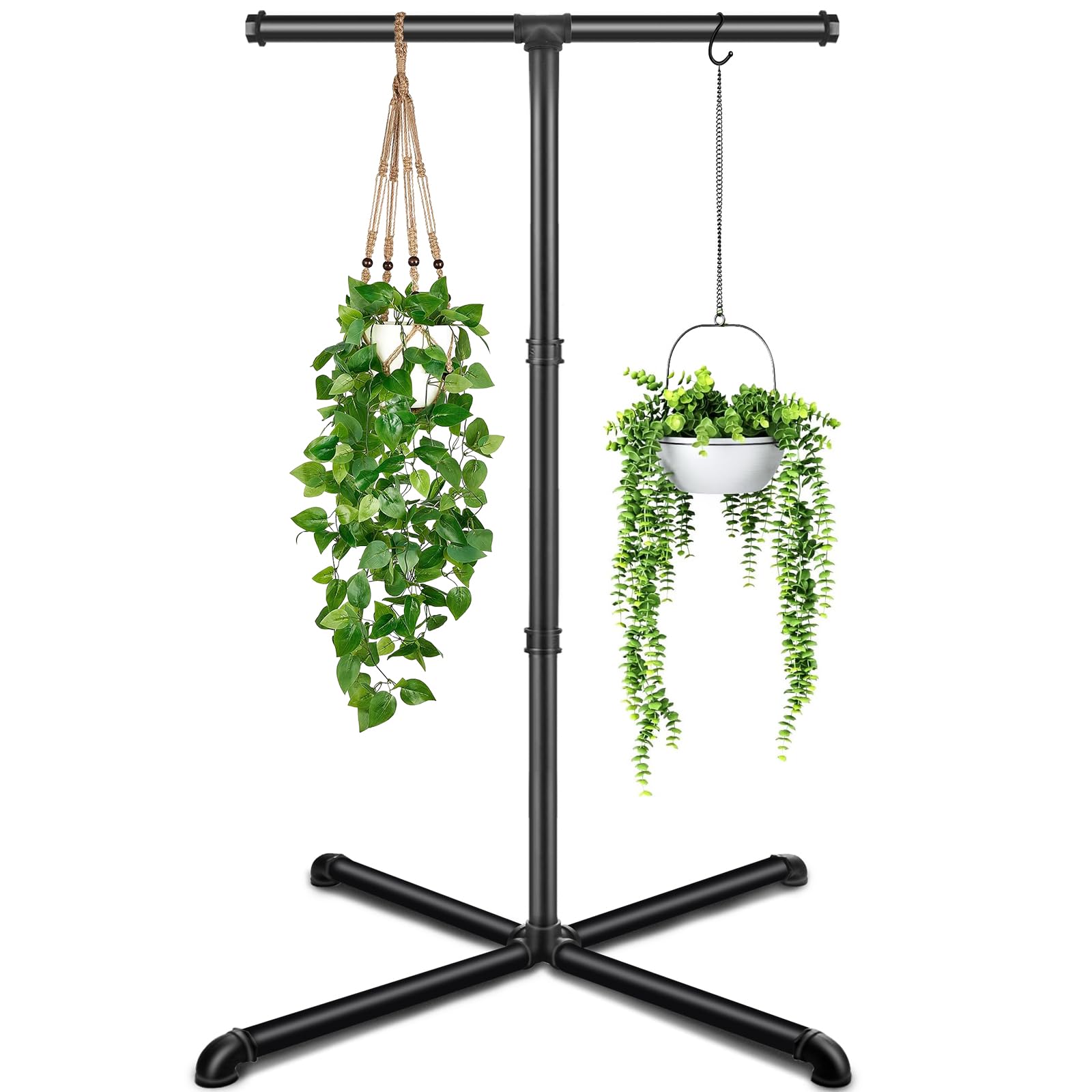 Lilybud--lily Hanging Plant Stand, 47” Metal Plant Hanger for Indoor Plants, Hanging Plant Holder for Indoor Plants, Hanging Planter for Living Room, Balcony, Garden