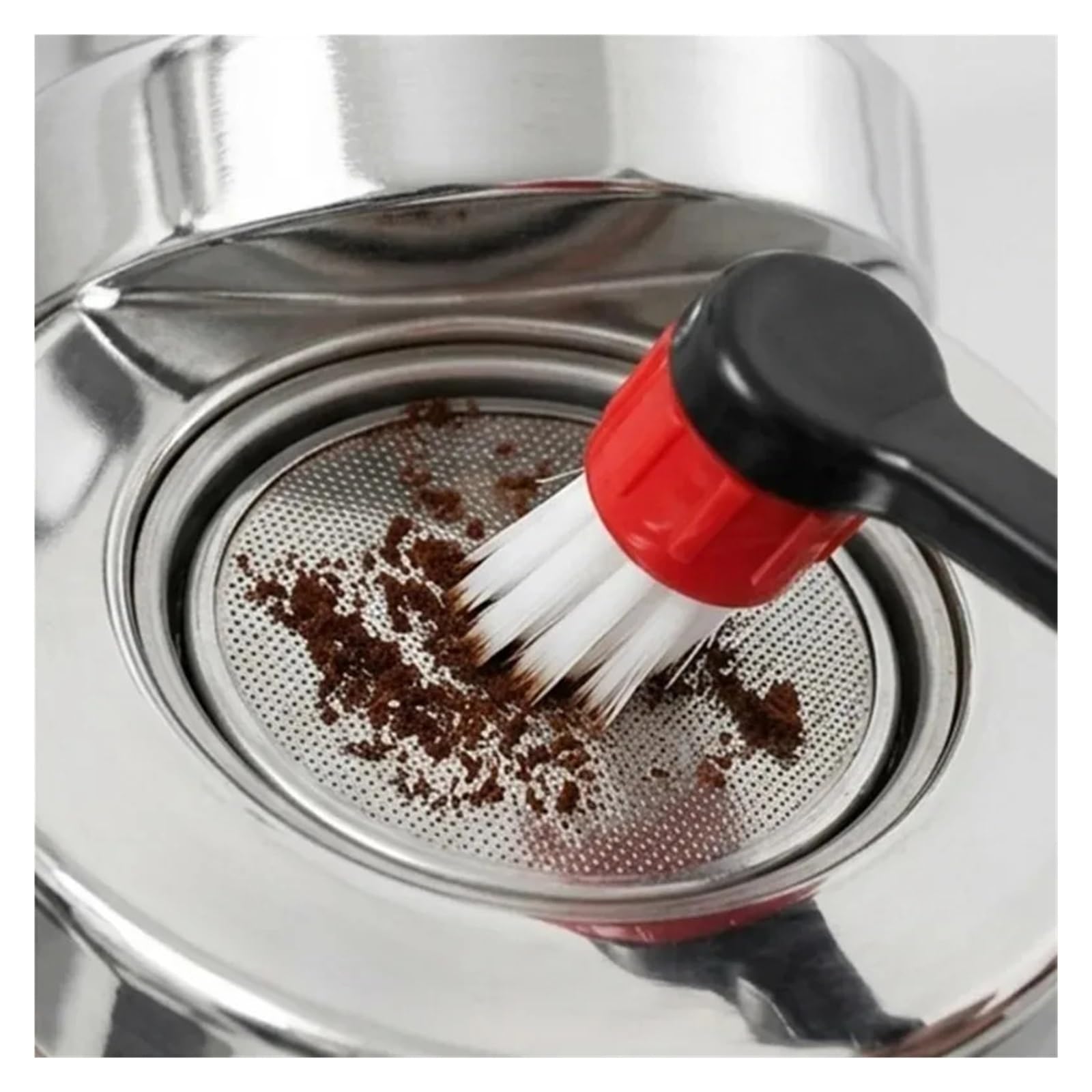 Cepillo Limpieza Molinillo Café Cepillo for limpiar el polvo de café | Cepillo de limpieza for máquina con cepillo desmontable(Red- set C)