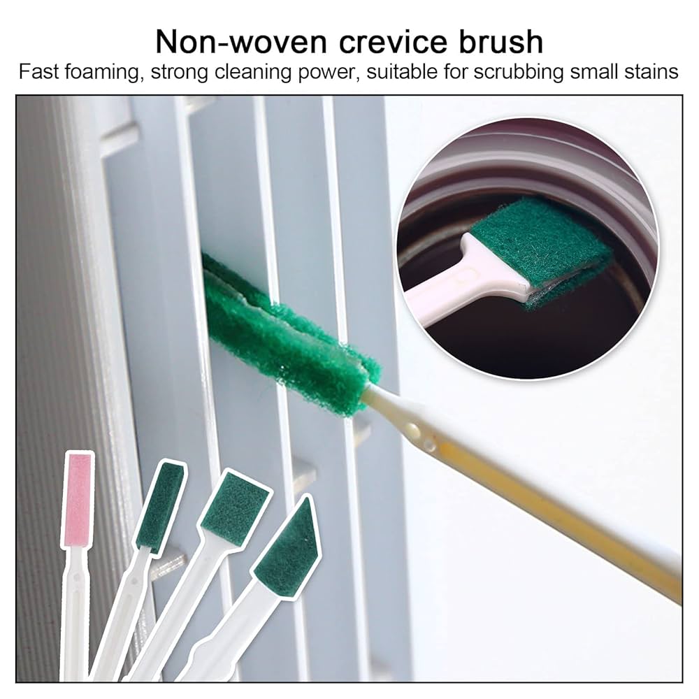 Wonkeken 15 Pcs Crevice Cleaning Brush Set Crevice Cleaning