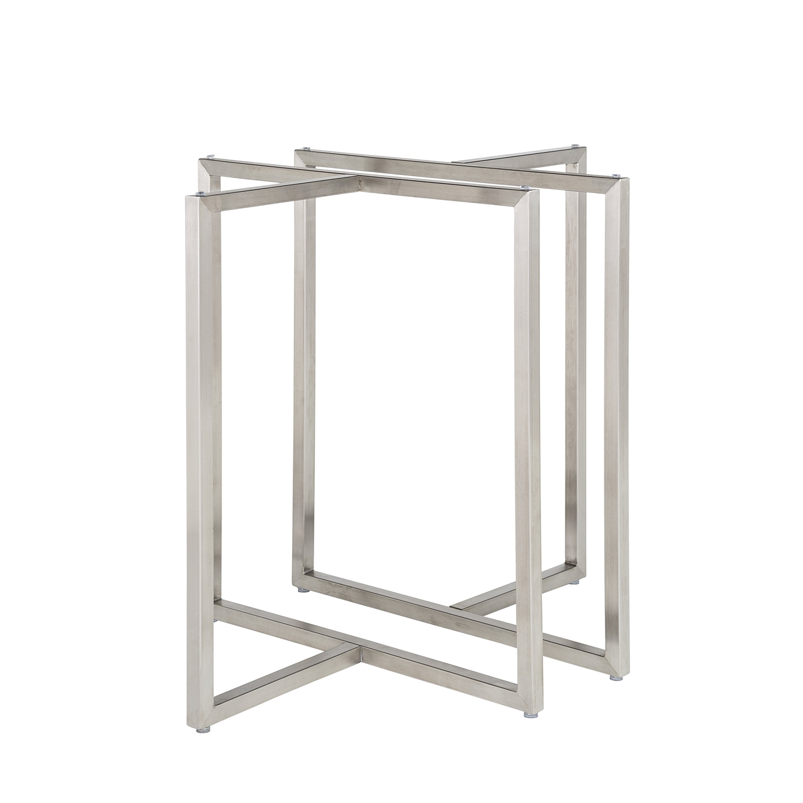 Euro Style Legend Table Base twin T-shape stainless steel