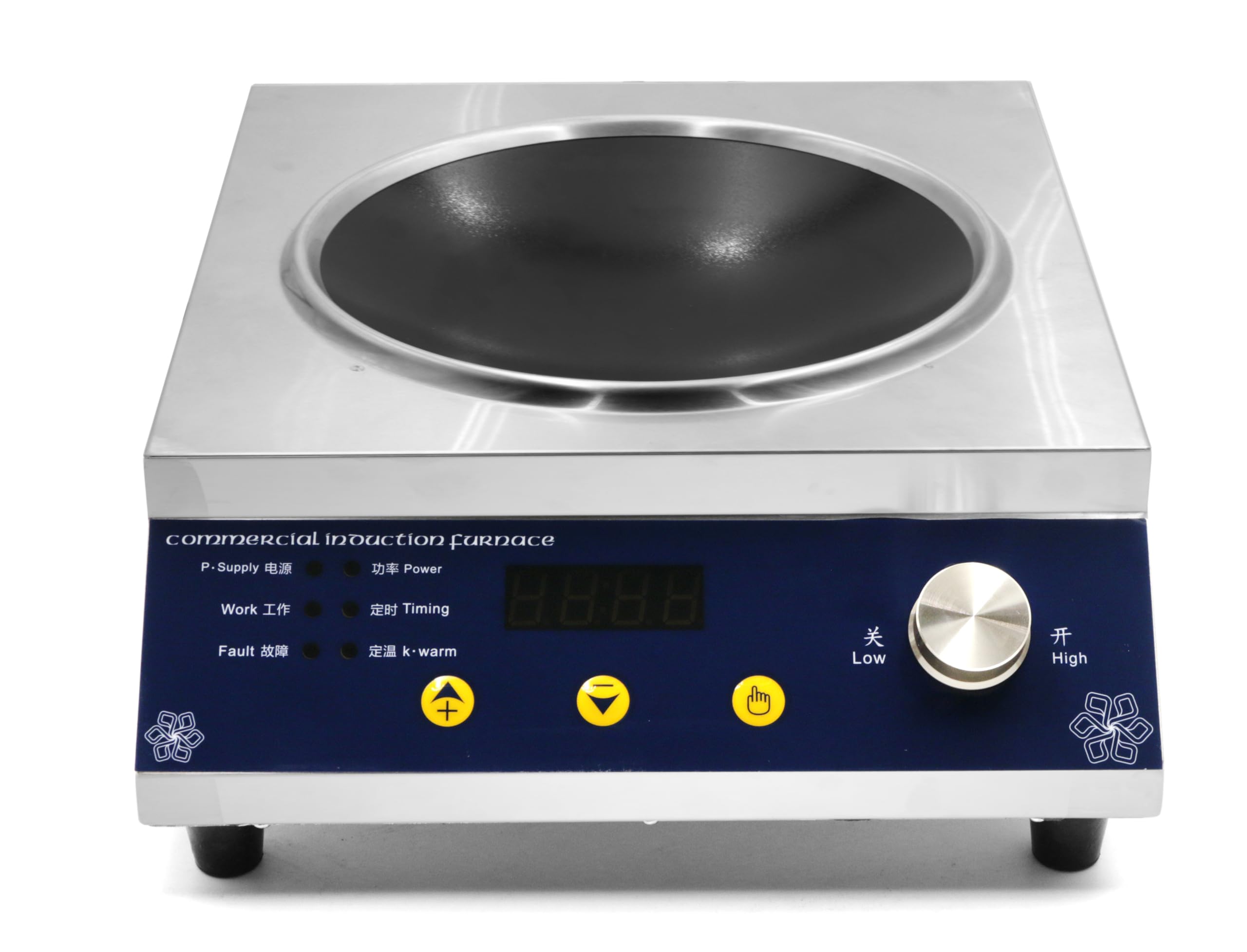 Grace 3.5KW High Power Commercial Electric Cooker Commercial Concave & Flat Surface Induction Cooker Double Fan Cooling System (GY-3.5KW-C - CONCAVE BASE)