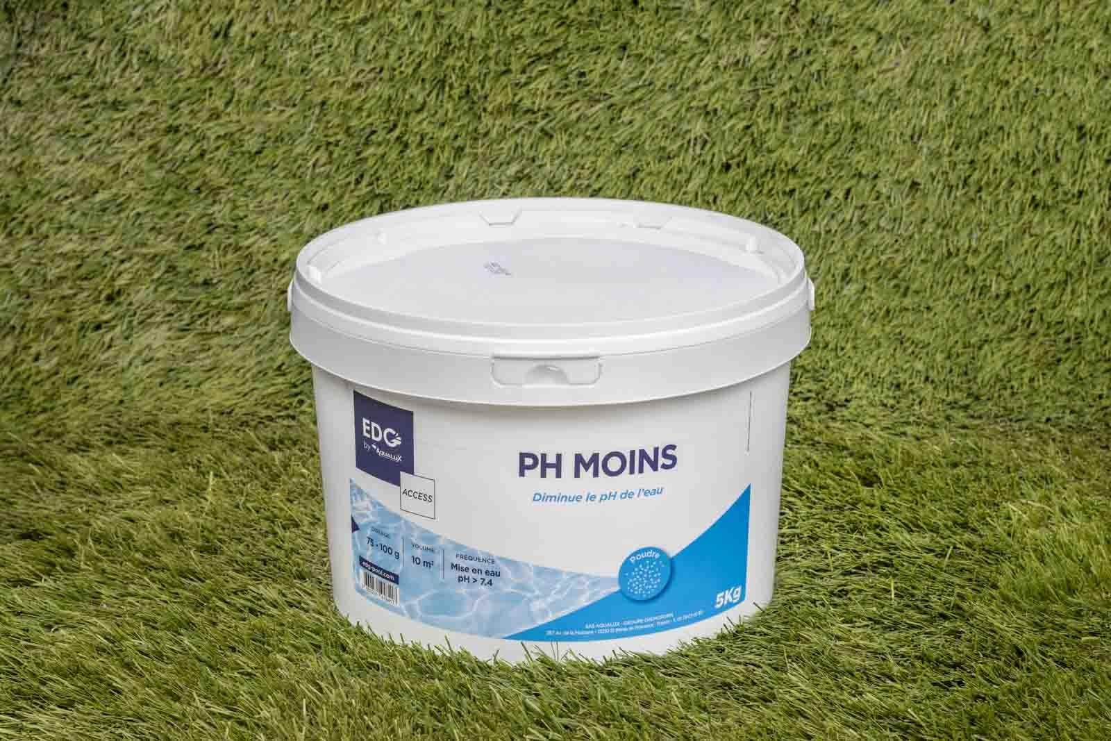 PH Moins Piscine - Correcteur pH Moins- Améliore Le Confort de Baignade et la Qualité de l'eau - Haute Concentration - Poudre - Seau 5kg - Gamme Access