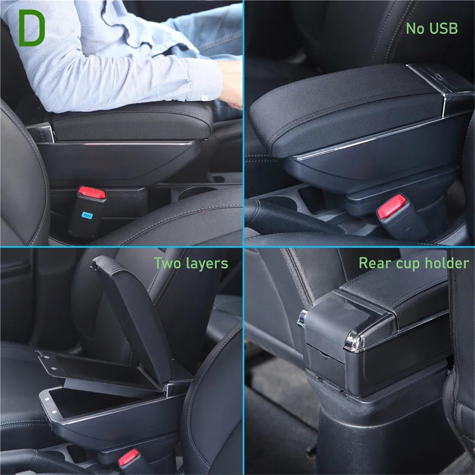 Voiture Couche Accoudoir Accoudoir Intérieur Voiture Boîte Rangement Automatique Hauteur Support Bras Pour Nissan Sylphy Pour Versa Tiida C11 Latio