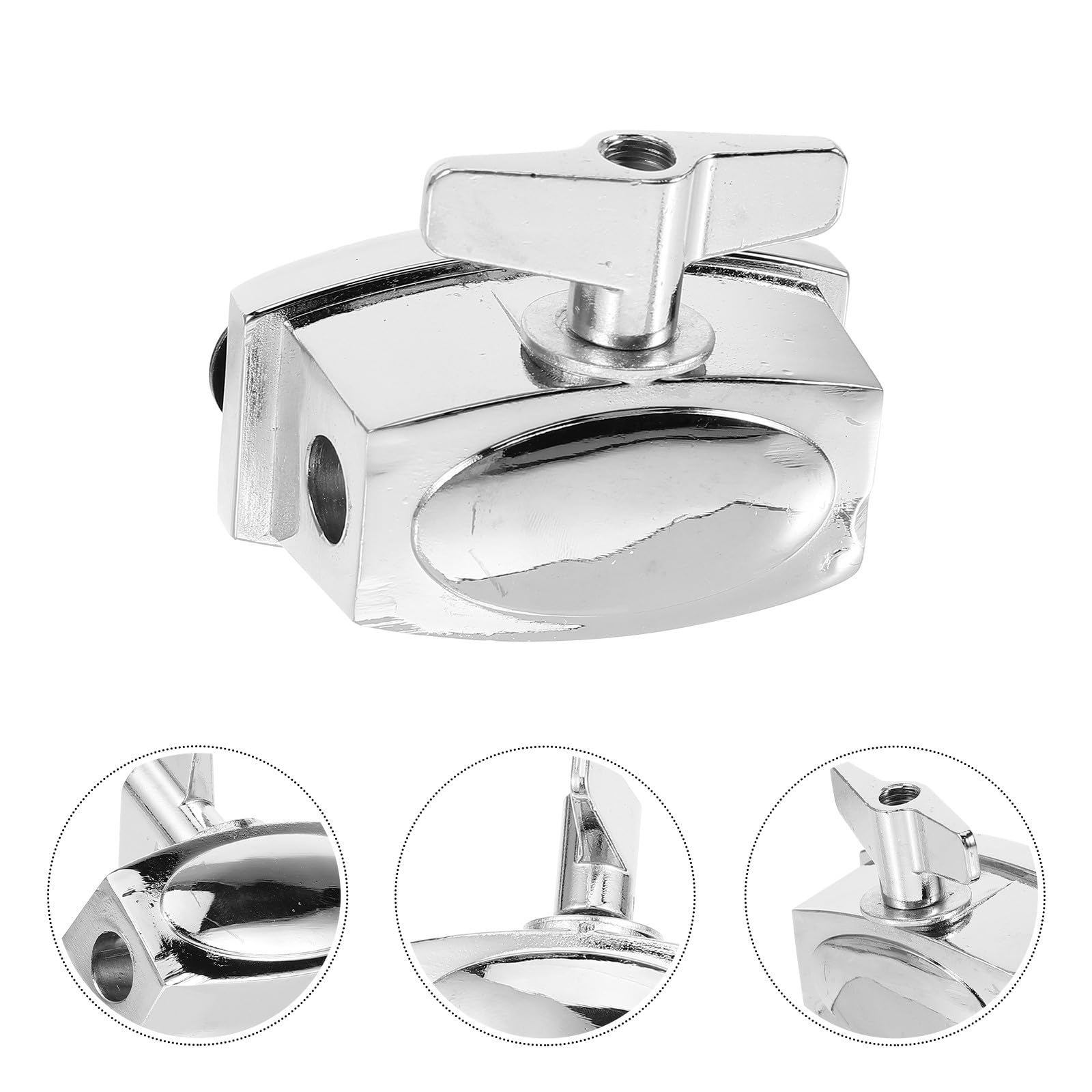 Support de Tom en Alliage Argenté, Amovible, pour Batterie et Caisse Claire, Accessoire de Remplacement pour Tom Basse et Grosse Caisse