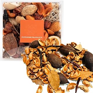 Premify Natural Scented Potpourri – Yellow Botanical Dried Mix with Pods