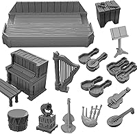 Vista 1 de 3DEGOS Music and Sound Furniture DND Terrain for Dungeons and Dragons, D&D, Pathfinder, Warhammer 40k, Miniatures, Age of Sigmar, Tabletop, D and D