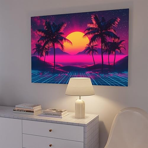 Miniatura 7 de Synthwave Subculture Wall Art  80s Inspired Neon Retro Print  Aesthetic Alternative Poster for Modern Home Decor Canvas Art Poster And Wall Art