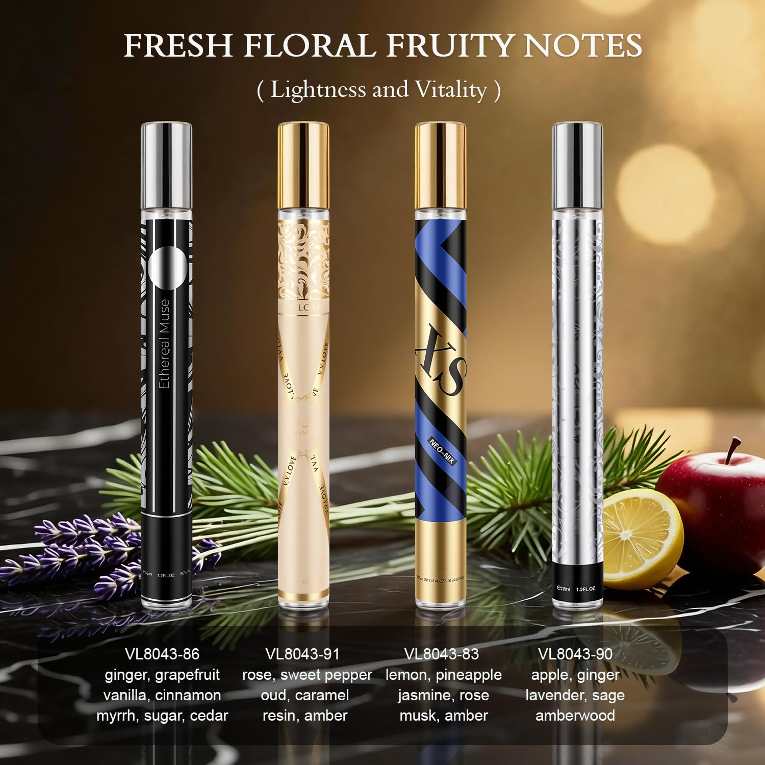 Profumo cofanetto regalo uomo, confezione da 10 profumi uomo da 35 ml, mini profumo da viaggio, note floreali, fruttate, legnose e cuoio, set regalo di profumi per Natale, San Valentino e compleanno