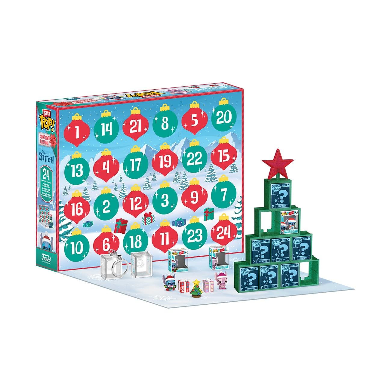 Funko Bitty Pop! Countdown Calendar: Lilo & Stitch Holiday, Advent Calendar, 24 Days of Surprise - Image 3