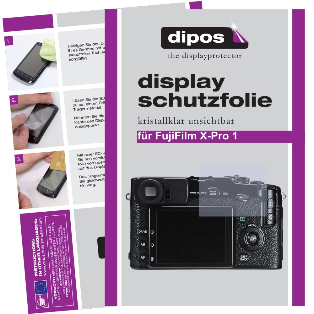 Dipos Displayschutzfolie Für Fujifilm X-E4 – 2X, Kristallklar, Kratzfest (4H) – Made In Germany