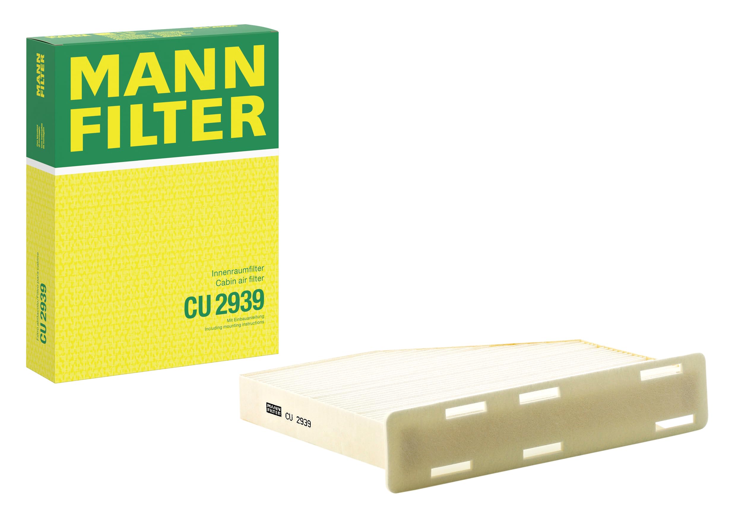 MANN-FILTER CU 2939 Cabin Air Filter - for Cars + Transporters