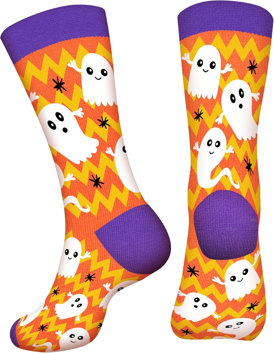 AGRIMONY Funny Halloween Socks for Women Ladies Teen Girls- Ghost Spooky Fun Cute Womens Novelty Crazy Funky Dress Crew Socks - Halloween Gifts Stockings Costumes - Image 2