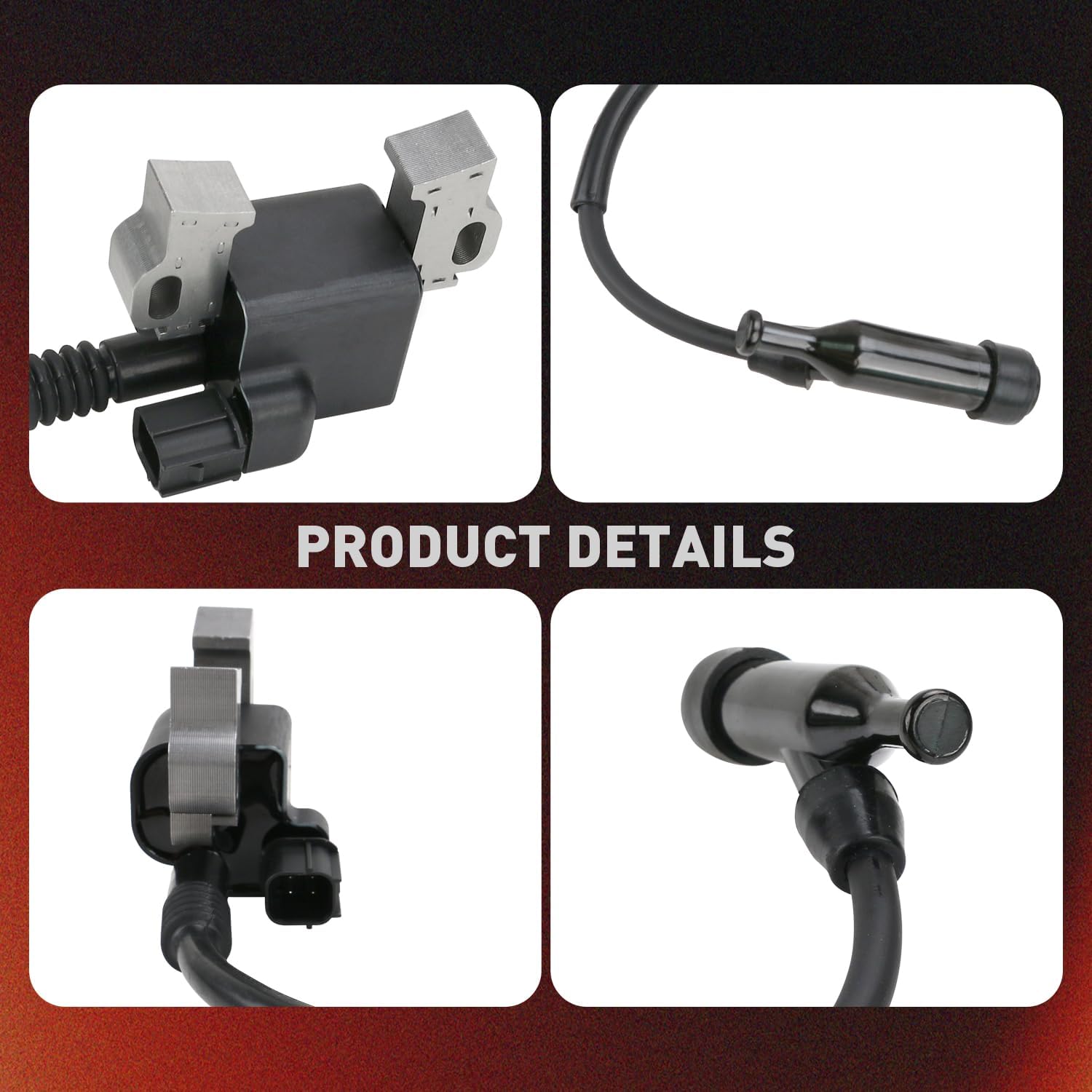 Techie 1 Pcs Ignition Coil Fit for 30500-Z5T-003,4 pin Connector for Honda GX340 GX390 GX240 GX270 OEM 30500Z5T003