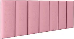 Cabeceira Cama Box Casal Kit C/ 7un Modulos Estofados Adesivo (Rose)