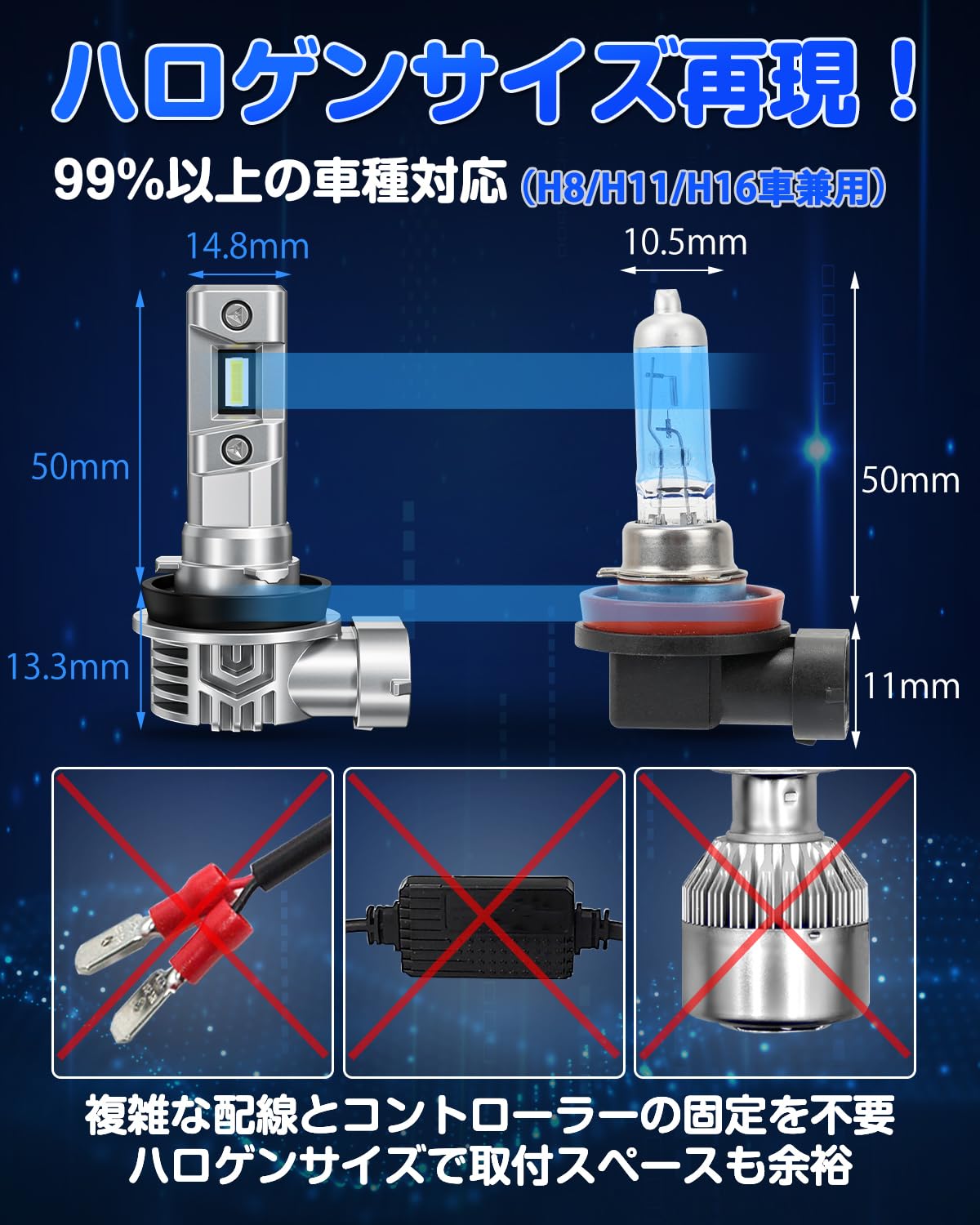 Amazon | 『業界最ちっちゃ！』SUPAREE H11 LED ヘッドライト