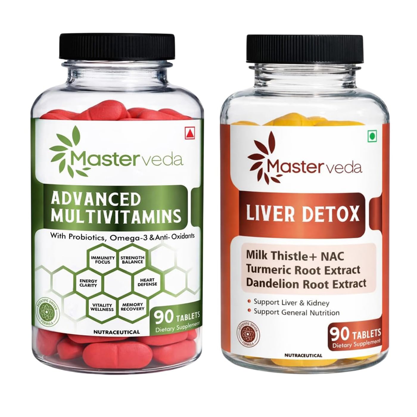 Multivitamins (90 Tablets) For Men and Women, Daily Immunity,Strength & Stamina Support & Liver Detox Supplement with Milk Thistle & N-Acetyl Cysteine, Liver Detox Tablets with Added Multivitamins (90 Tablets)-image-20