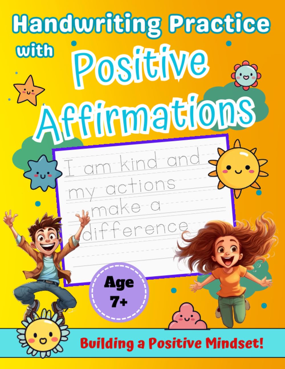 Handwriting Practice with Positive Affirmations: Workbook for kids