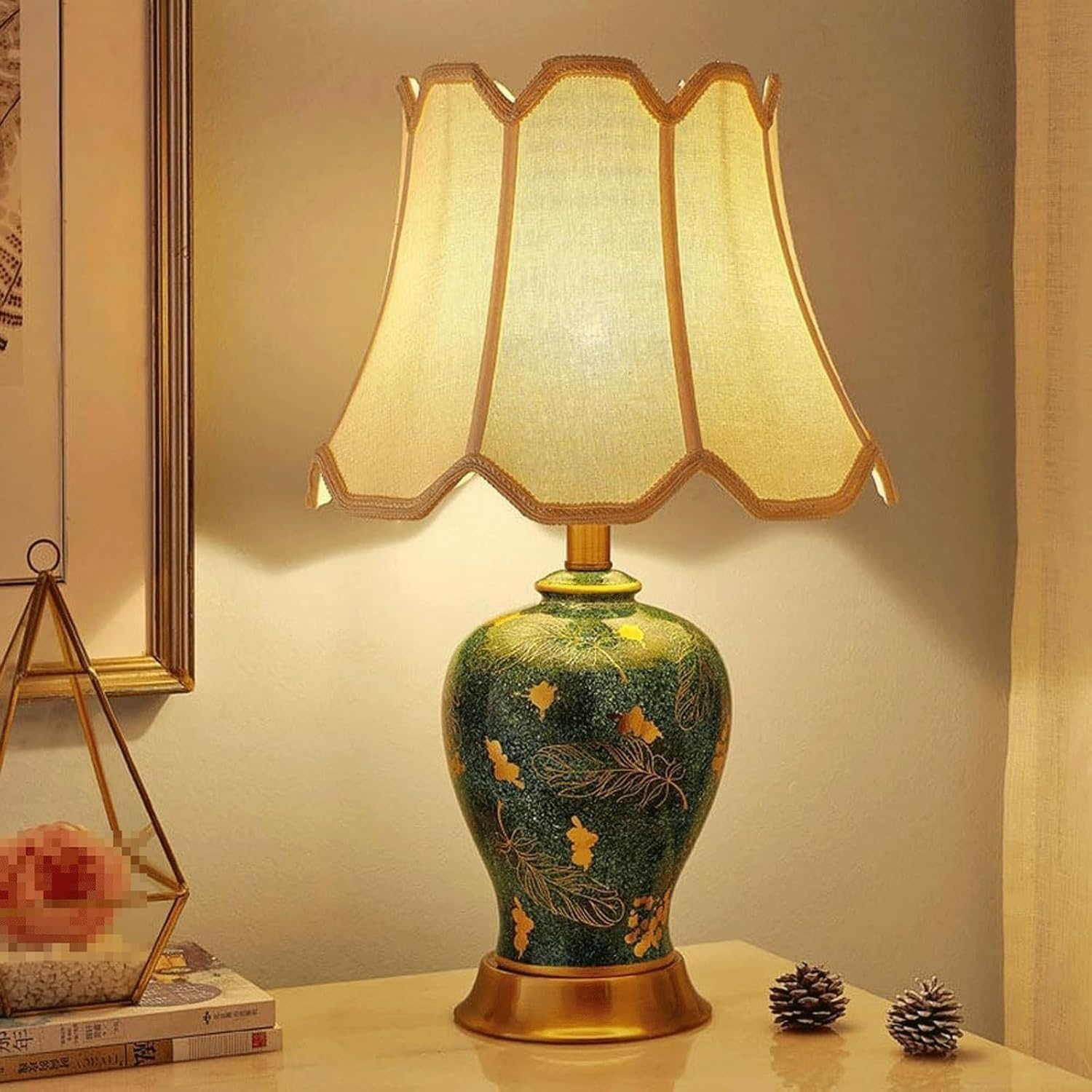 Lampada da comodino in ceramica da tavolo da lettura 55,9 cm