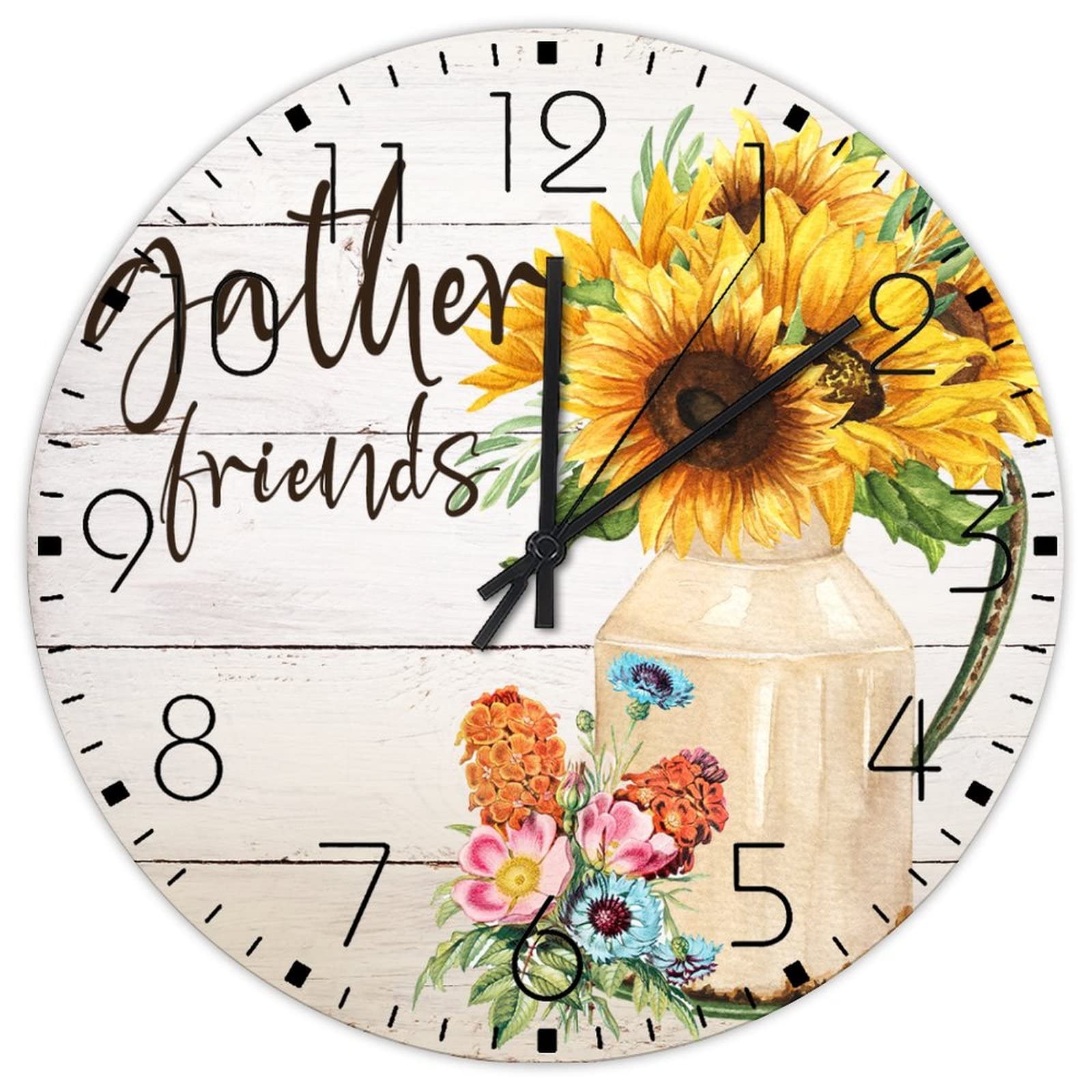 Horloge murale silencieuse sans tic-tac pour éliminer les bruits du salon