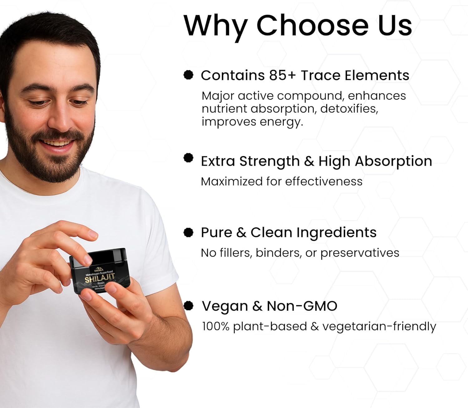 Well Being Mora Himalayan Shilajit Resin | Contains 85+ Trace Elements & 75%+ Fulvic Acid | Mineral-Rich Supplement for Men & Women | 30g - Image 7