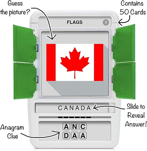 Vista 38 de 100 PICS US States & Capitals - Tarjetas didácticas para aprender de Estados Unidos, los 50 estados y las capitales, estuche funcional, para adultos