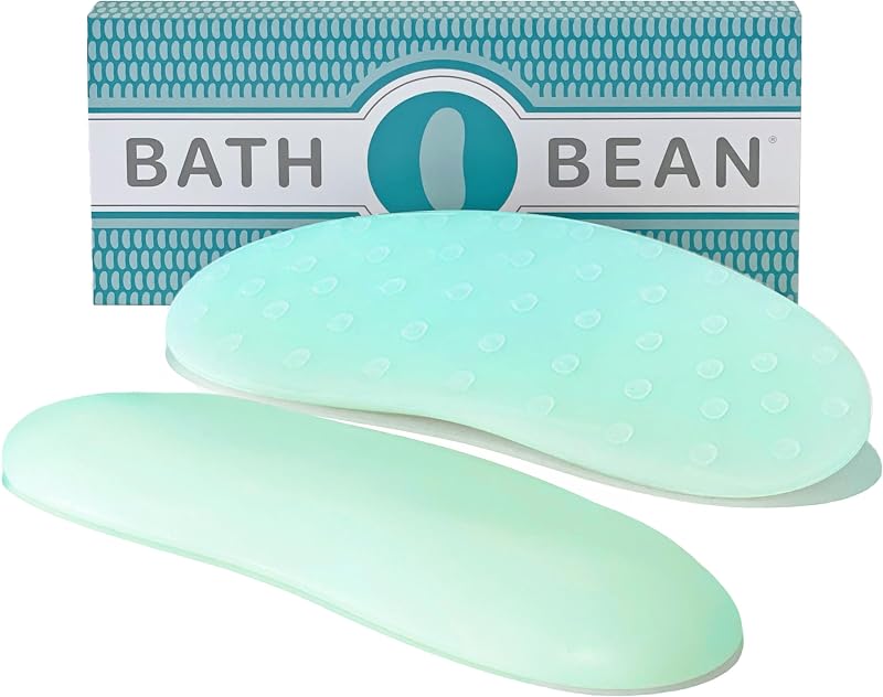 Bath Bean Almofada de banho em silicone, Sea Glass, com 44 ventosas integradas