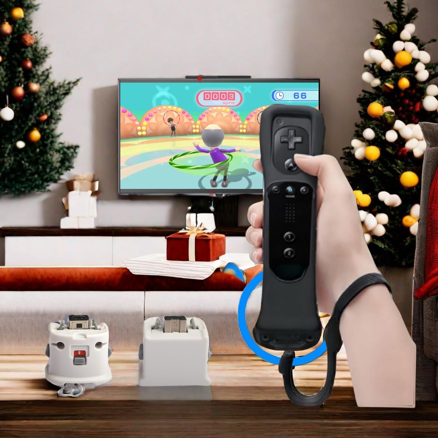 obqo Accessorio Motion Plus Allegato per Wii Controllore Remoto-1 pezzo (bianca)