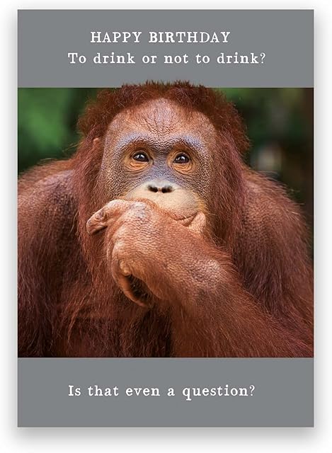 Pigment - Animal Antics - Friend Birthday Card - Birthday Cards for Women - Birthday Cards for Men - SC Certified - Made in the UK - 130 x 176