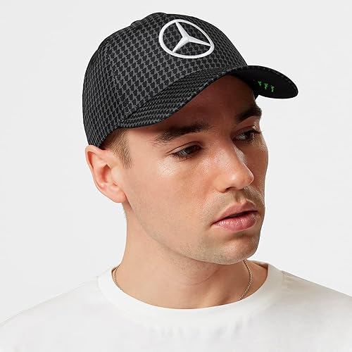 Miniatura 5 de Mercedes AMG Petronas Equipo de Fórmula Uno - Gorra de conductor de Lewis Hamilton 2023, Negro -