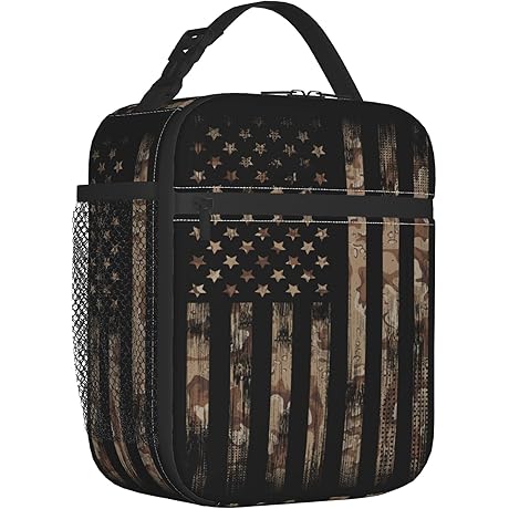 Kids Army Lunch Bag - Insulated Camo Lunch Box for Boys