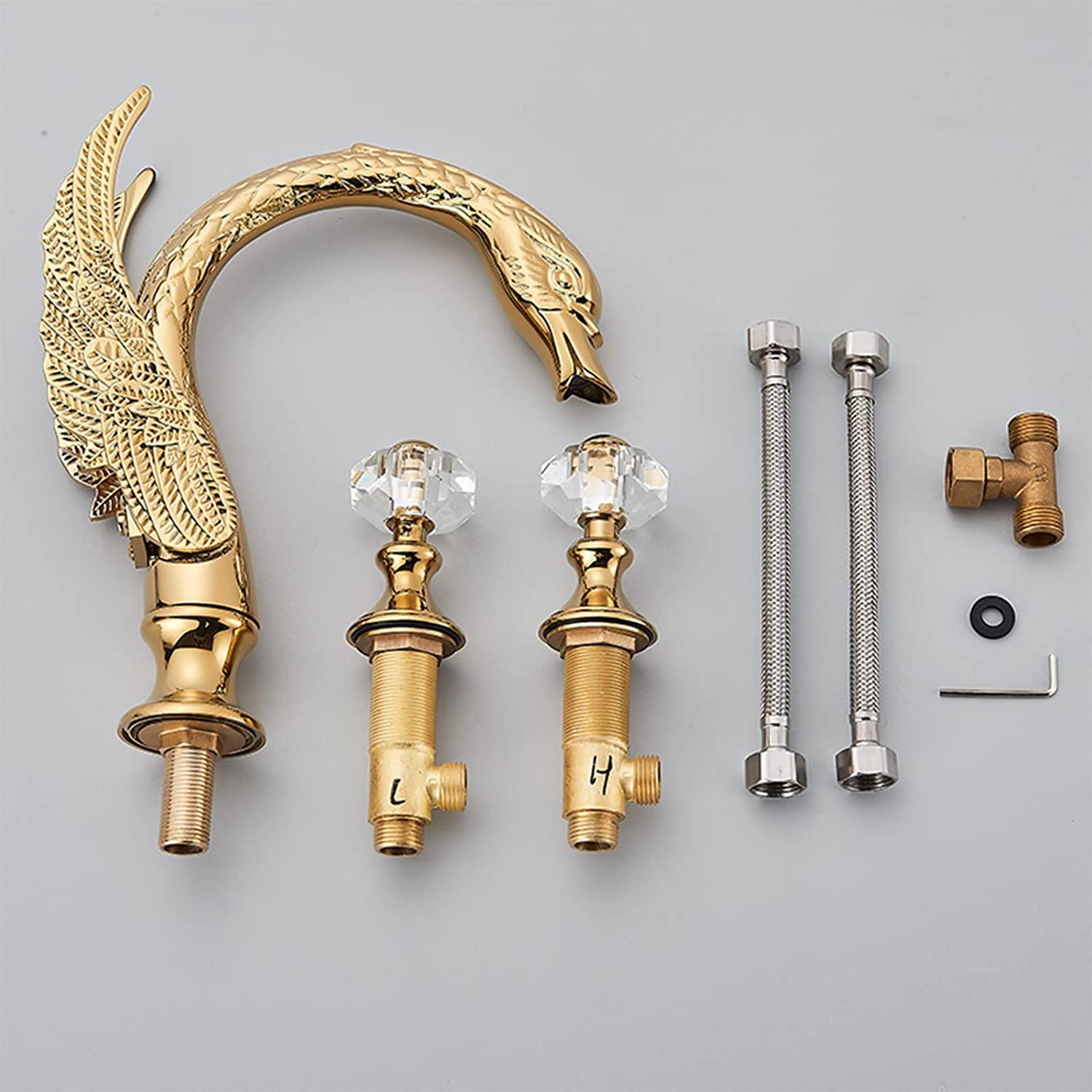 Amazon.co.jp: Ksunun 広く普及した浴室の蛇口、浴室のシンク用華やか