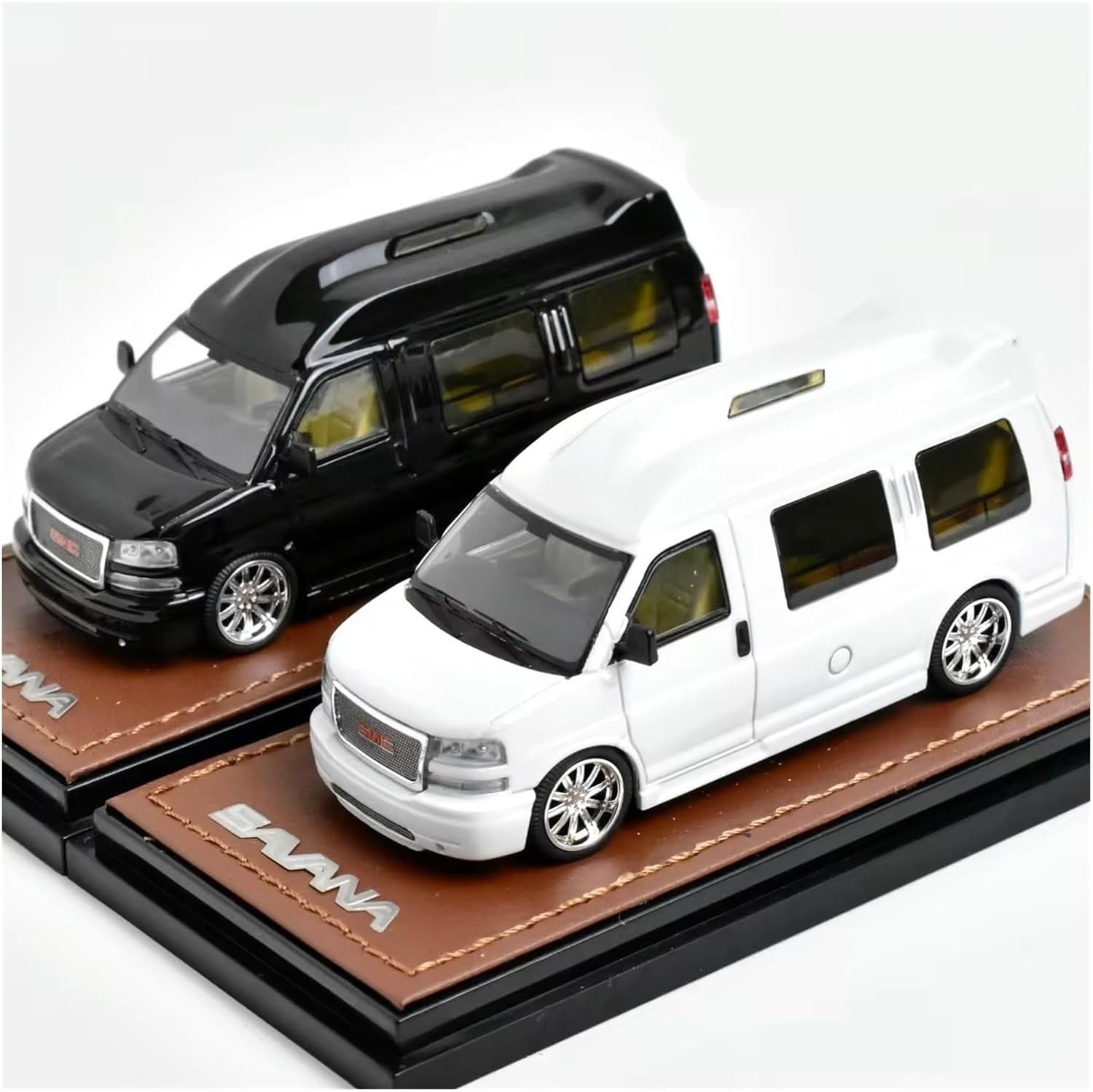 1/64 for GMC Savana Diecast Model Car(White,with Box)