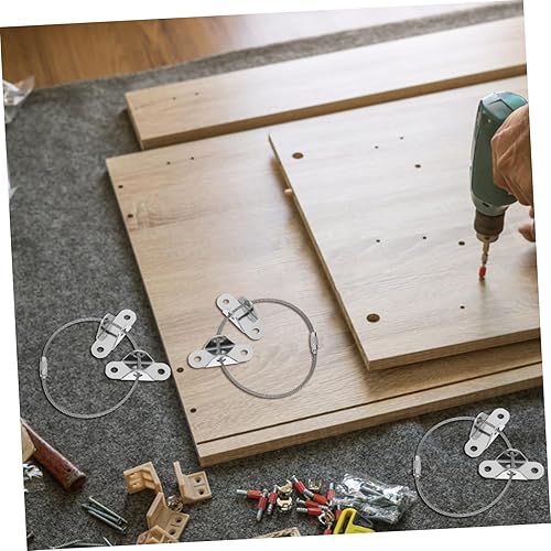 Miniatura 2 de Juego de 6 correas para muebles seguros a la pared, kit de correas antipuntas, anclajes a prueba de bebés, ancla de aparador para muebles