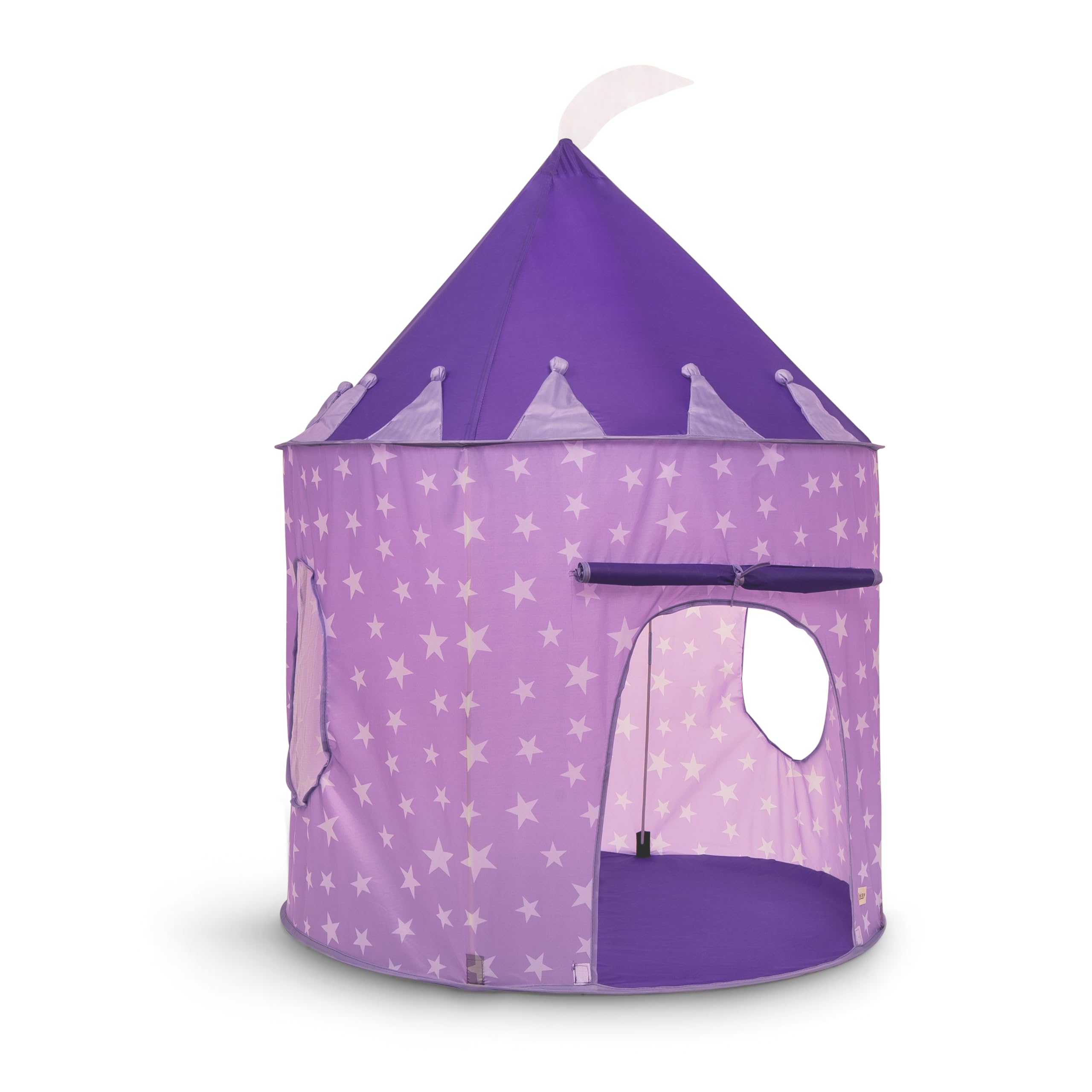 Tenda da gioco lilla per bambini, casa da gioco indoor/outdoor, tenda pop-up rosa stellata per bambini e bambini, parco giochi/piscina con palline e giocattoli da giardino, design rosa