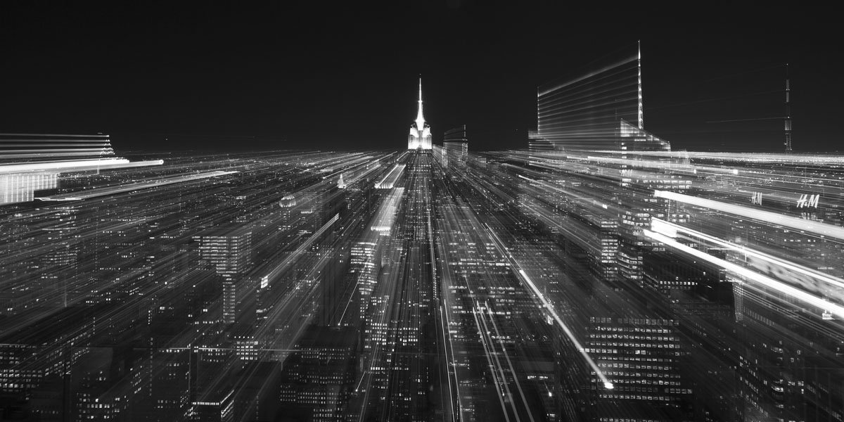 Frame USA Gotham City 9 Framed Print 28.3"x56.7" by Moises Levy-MoiLev156504, 28.3x56.7, Unframed/Canvas Only