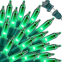 Vista 8 de LAMPHOME Decoración de Luces de Navidad azules superbrillantes extensibles, 150 luces, 31.9 pies, con certificación UL, juego de luces de cadena