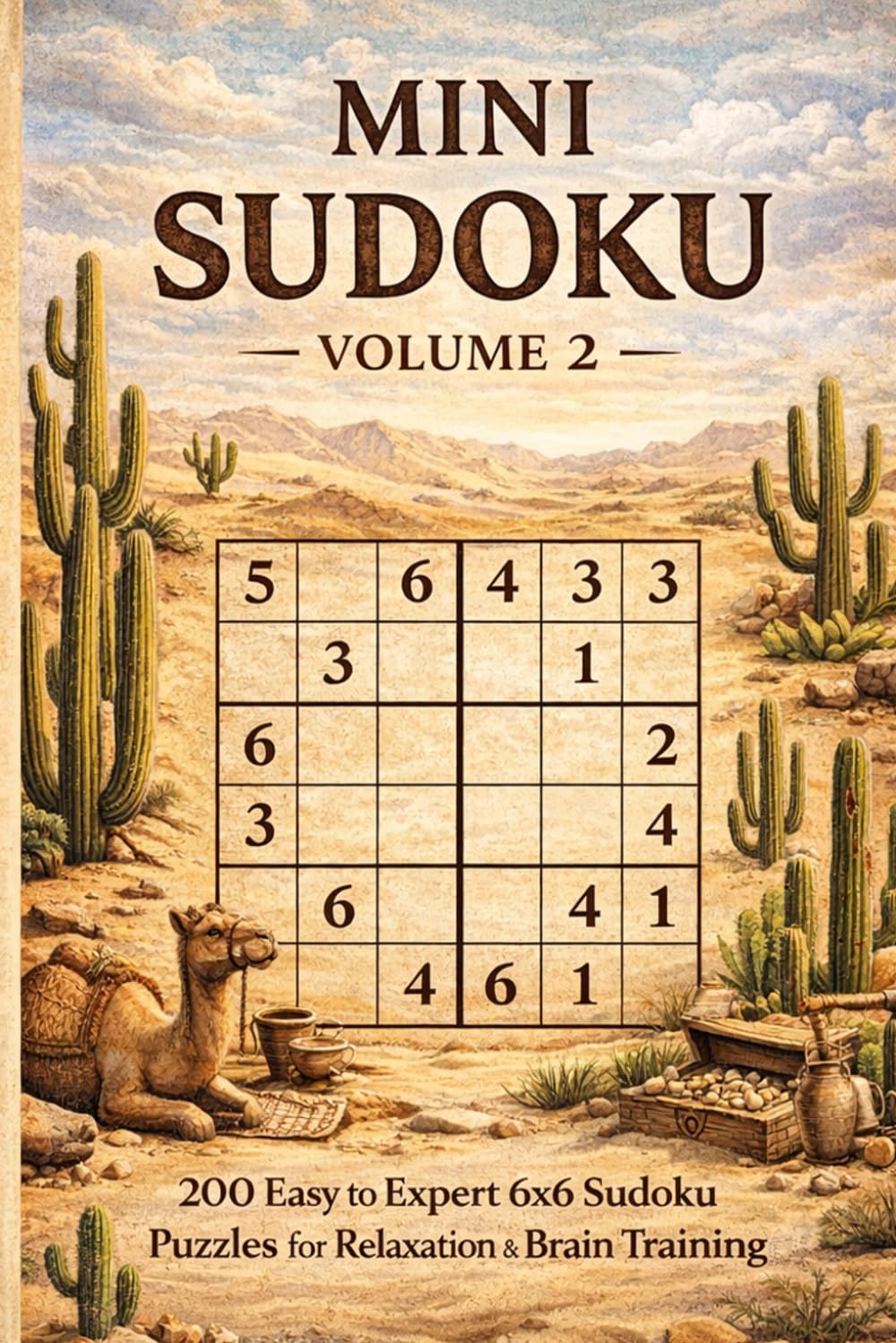 Mini Sudoku Book - Volume 2: 200 Easy to Expert 6x6 Sudoku Puzzles for Relaxation and Brain Training (Mini Sudoku Mastery Series)