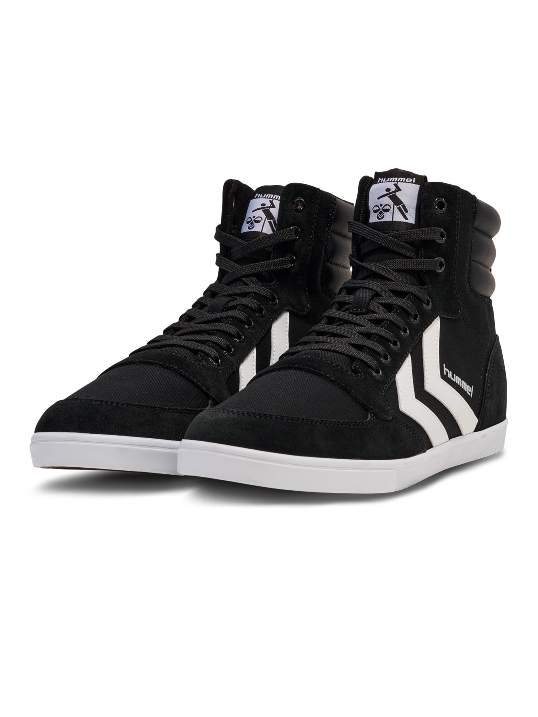 hummel Unisex Slimmer Stadil High Sneaker, Black, Size 40