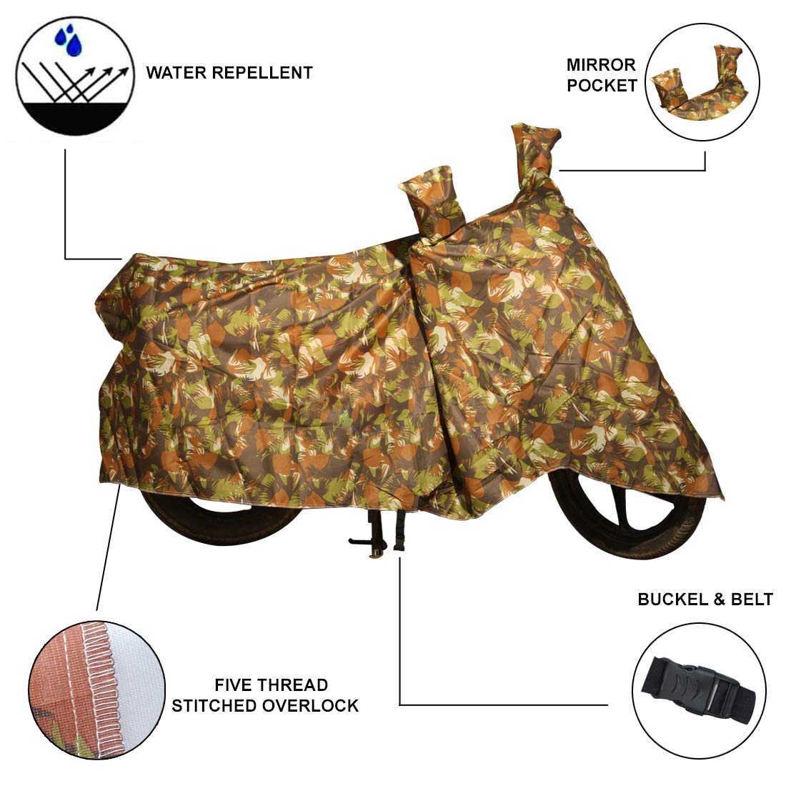 UNIQUE STOCK - Compatible for Honda Activa 6G BS6 2020-2025 -Water Resistant - UV Protection & Dustproof Bike Body Cover - (Navy)