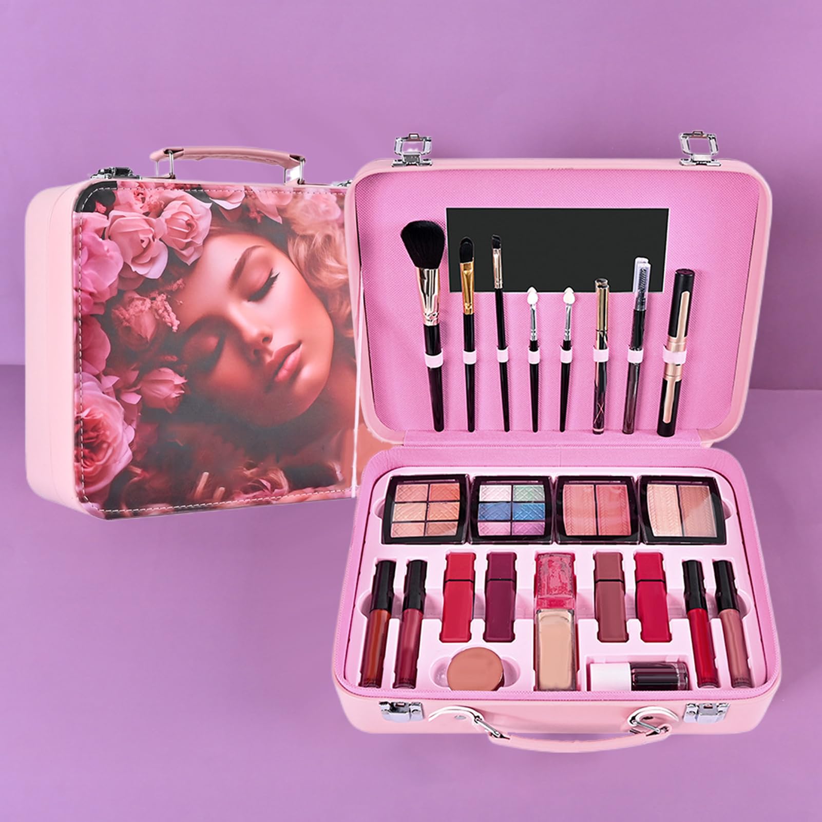 Kit De Pour Jeunes Filles Cosmétique Imperméable | Trousse De Pour Débutants Imperméable Et Pour Déguisement Adolescents Femmes Mères Grands-Mères Anniversaire Spectacle