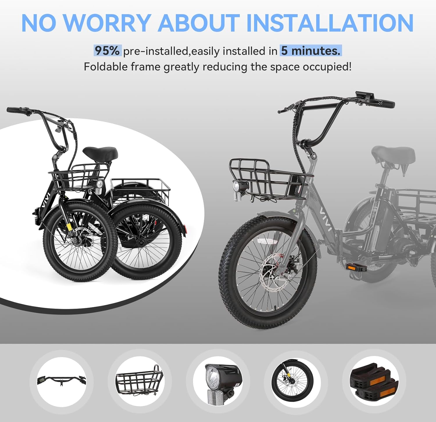 Foldable Tricycle Frame